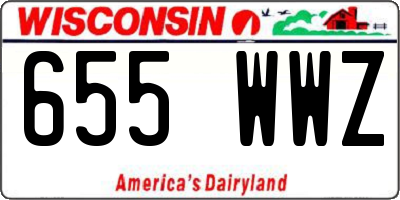 WI license plate 655WWZ