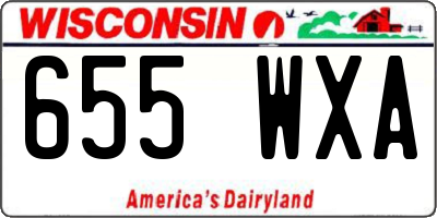 WI license plate 655WXA