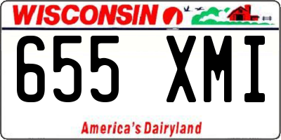 WI license plate 655XMI