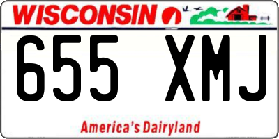 WI license plate 655XMJ