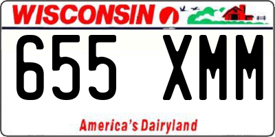 WI license plate 655XMM