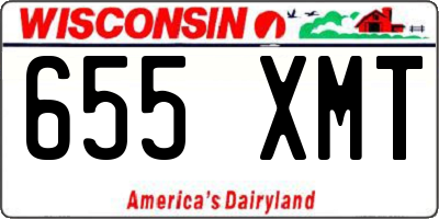 WI license plate 655XMT