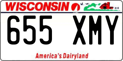 WI license plate 655XMY
