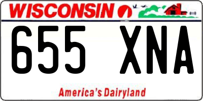 WI license plate 655XNA