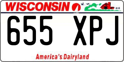 WI license plate 655XPJ