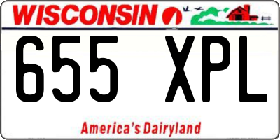 WI license plate 655XPL