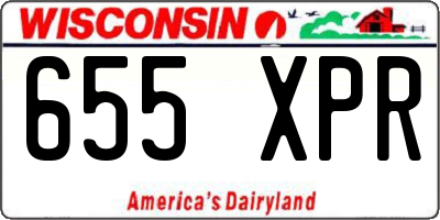WI license plate 655XPR