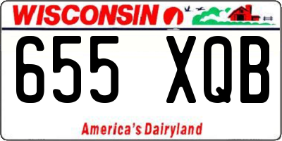 WI license plate 655XQB