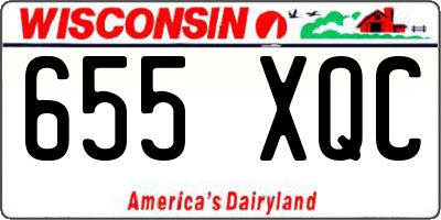 WI license plate 655XQC