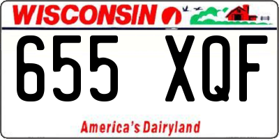WI license plate 655XQF