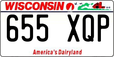 WI license plate 655XQP