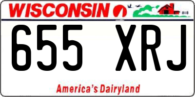 WI license plate 655XRJ