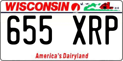 WI license plate 655XRP