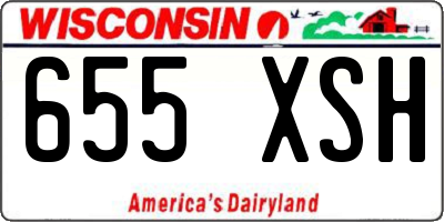 WI license plate 655XSH