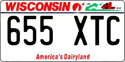 WI license plate 655XTC