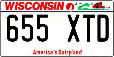 WI license plate 655XTD