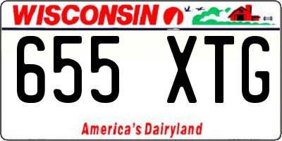 WI license plate 655XTG
