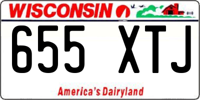 WI license plate 655XTJ