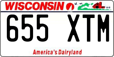 WI license plate 655XTM