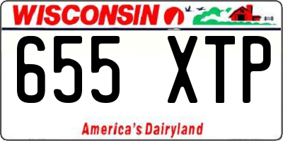 WI license plate 655XTP
