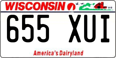 WI license plate 655XUI