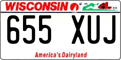 WI license plate 655XUJ