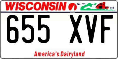 WI license plate 655XVF