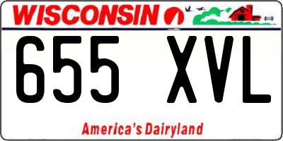 WI license plate 655XVL