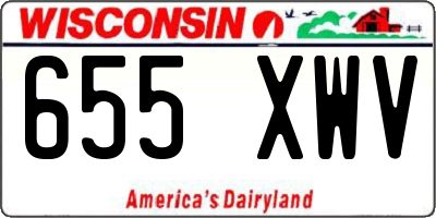 WI license plate 655XWV