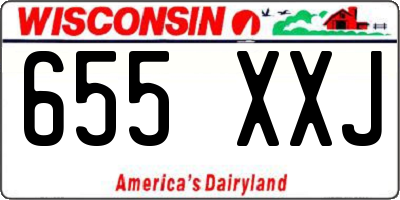 WI license plate 655XXJ