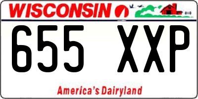 WI license plate 655XXP