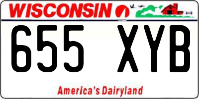 WI license plate 655XYB