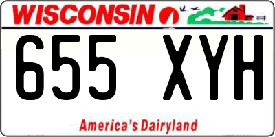 WI license plate 655XYH