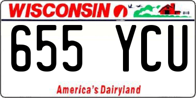 WI license plate 655YCU