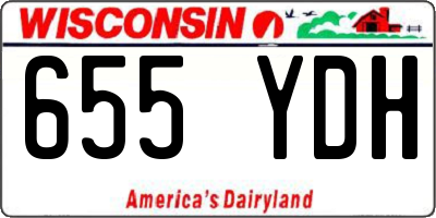 WI license plate 655YDH