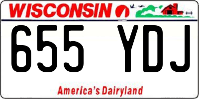 WI license plate 655YDJ