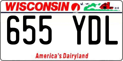 WI license plate 655YDL