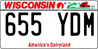 WI license plate 655YDM