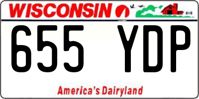 WI license plate 655YDP