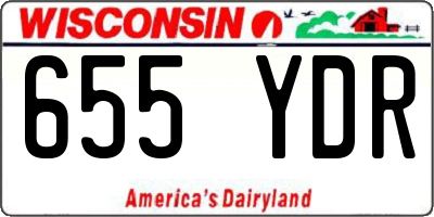 WI license plate 655YDR