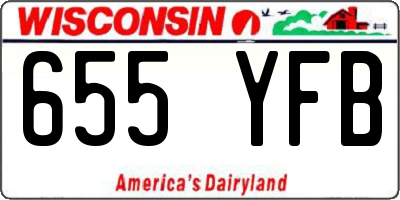 WI license plate 655YFB