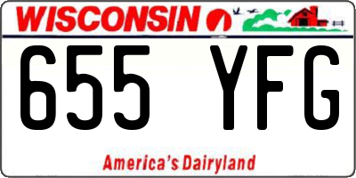 WI license plate 655YFG