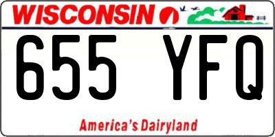 WI license plate 655YFQ