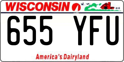 WI license plate 655YFU