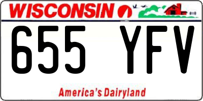 WI license plate 655YFV