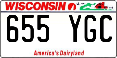 WI license plate 655YGC