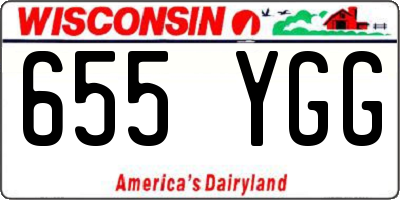 WI license plate 655YGG