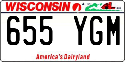 WI license plate 655YGM