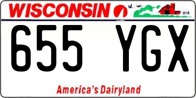 WI license plate 655YGX