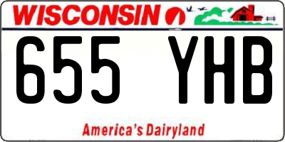 WI license plate 655YHB